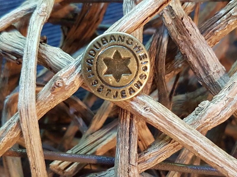 Jeansknopf 17mm gold 11