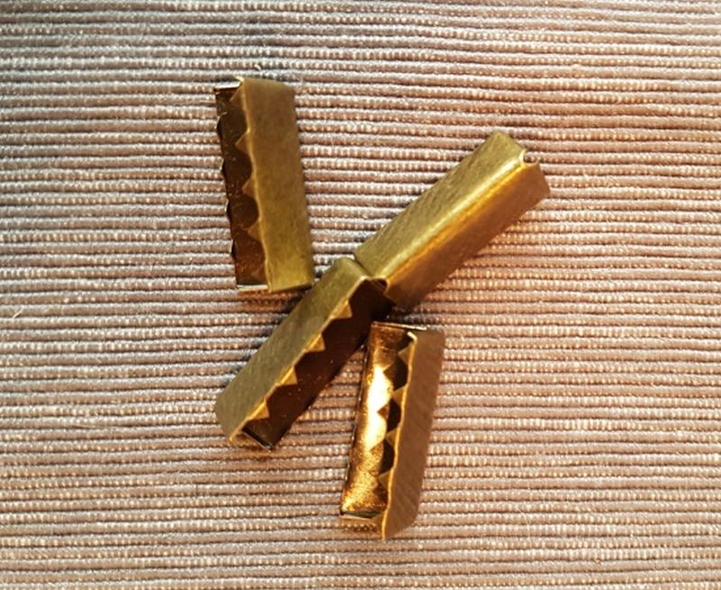 Endstück / Gürtelenden 25mm Bronze