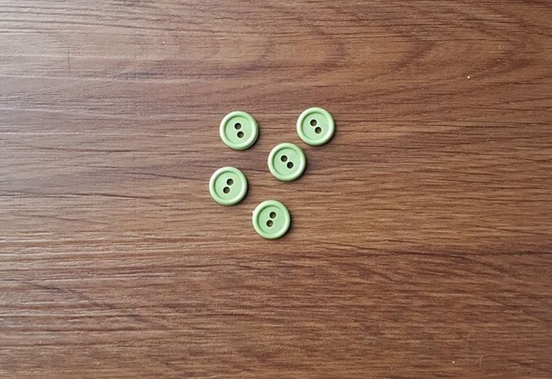 Knopf 11mm Uni grün