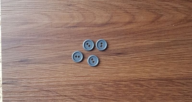 Knopf 11mm Uni dunkelgrau