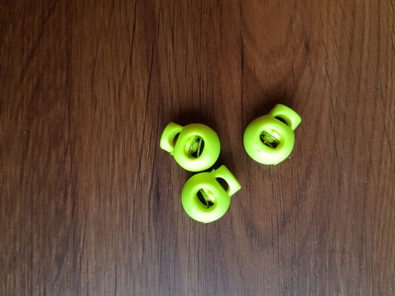 Kordelstopper 15x20mm neongelb