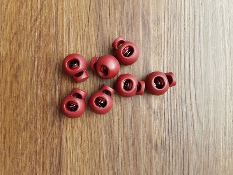 Kordelstopper 15x20mm weinrot