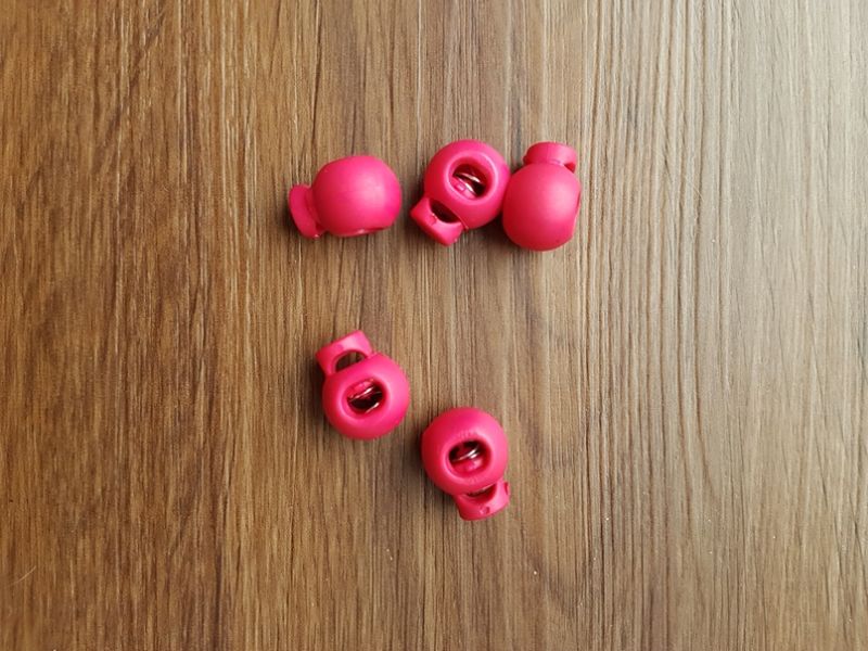 Kordelstopper 15x20mm pink