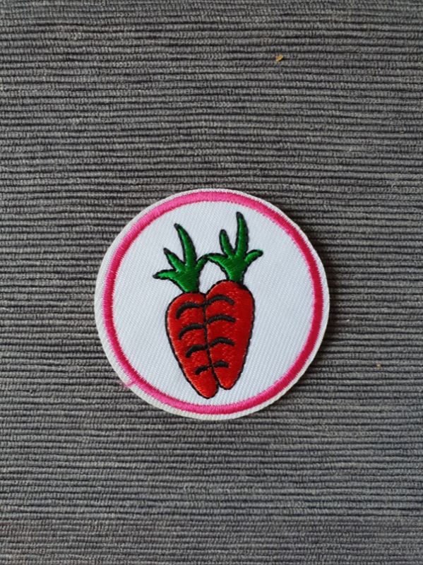 Applikation Bügelbild Kreis Knolle