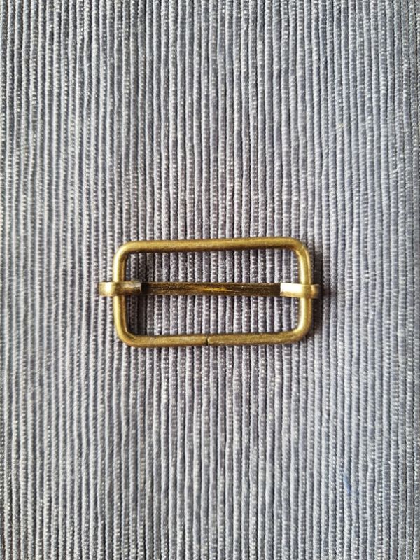 Schieber Gurtversteller Bronze 15x30 mm
