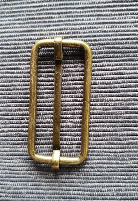 Schieber Gurtversteller 18 x 38 mm Bronze
