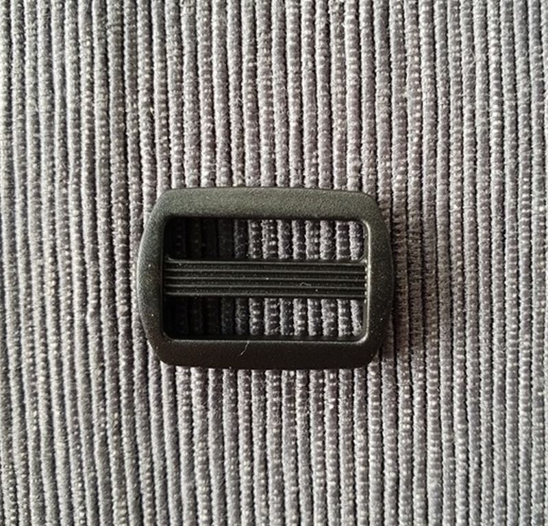 Schieber Gurtversteller 20 mm schwarz