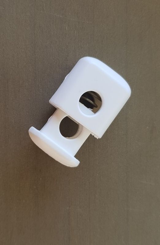 Kordelstopper für 9mm Kordel weiß