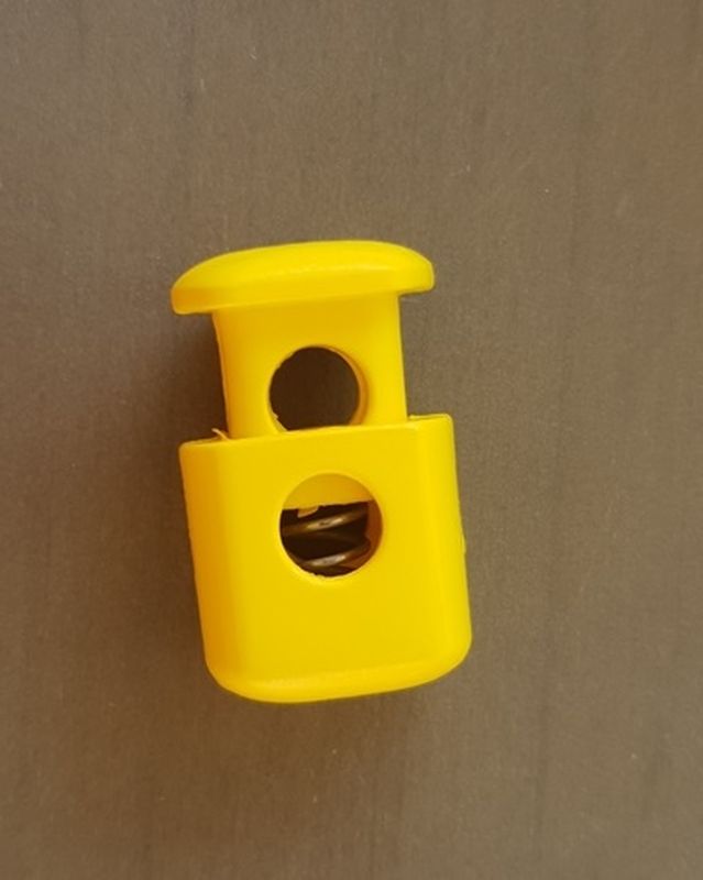 Kordelstopper für 9mm Kordel gelb