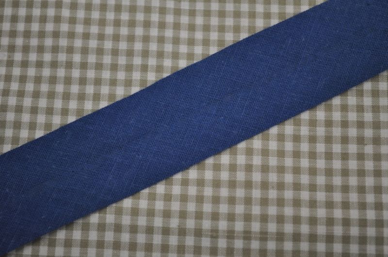 Schrägband gefalzt 30 mm dunkelblau