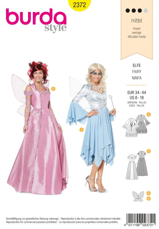 Schnittmuster Elfe Burda 2372
