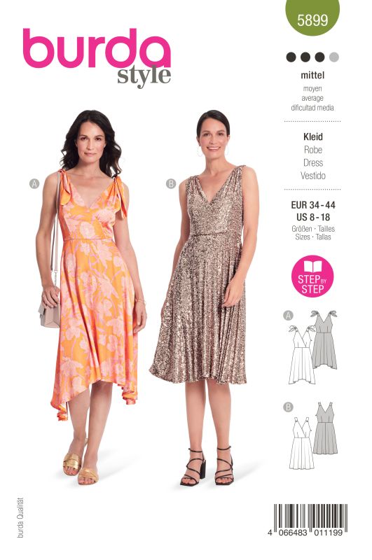Schnittmuster Kleid Burda 5899