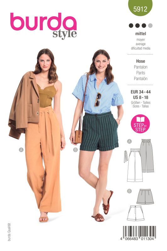 Schnittmuster Hose Burda 5912