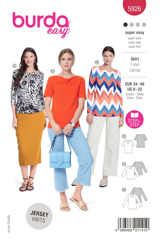 Schnittmuster Shirt Burda 5926