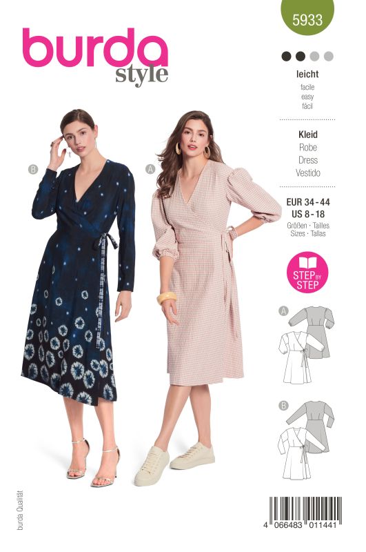 Schnittmuster Kleid Burda 5933