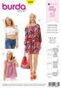 Schnittmuster Kleid, Bluse Burda 6684
