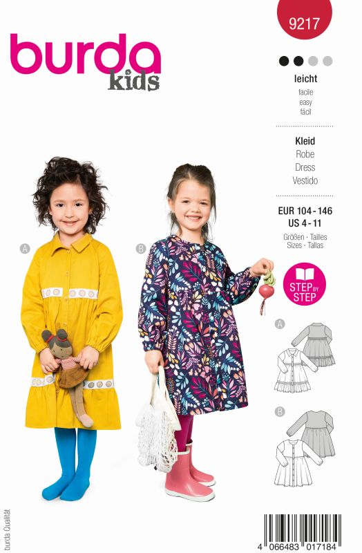 Schnittmuster Kleid Burda 9217