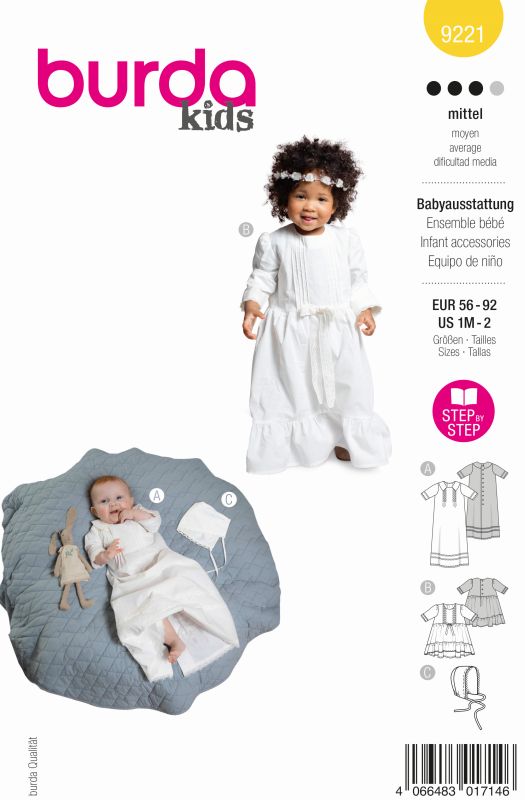 Schnittmuster Babyausstattung Burda 9221
