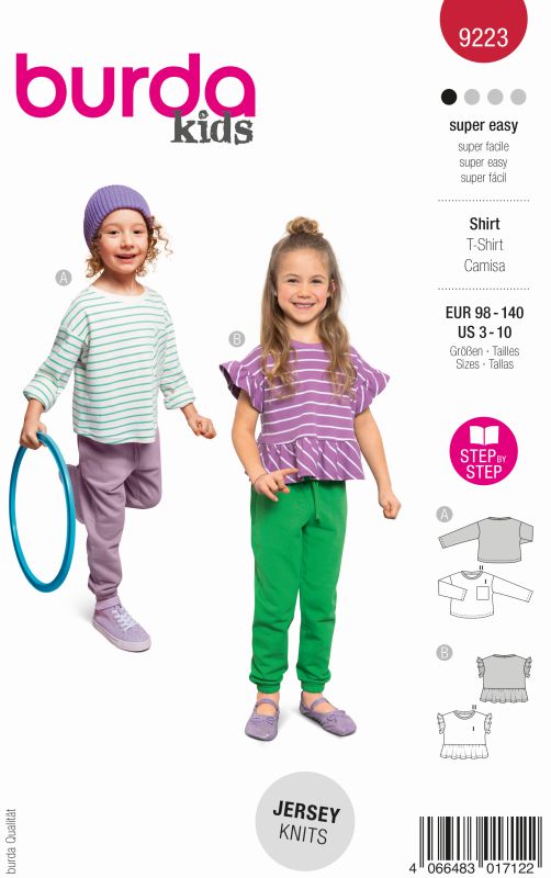 Schnittmuster Shirt Burda 9223