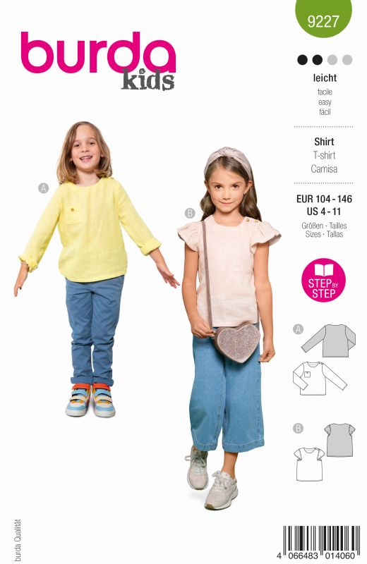 Schnittmuster Shirt Burda 9227