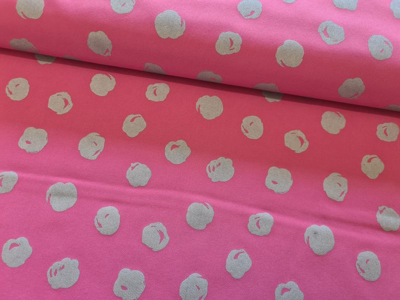 Hochwertiger Softshell Refletor Punkte Pink