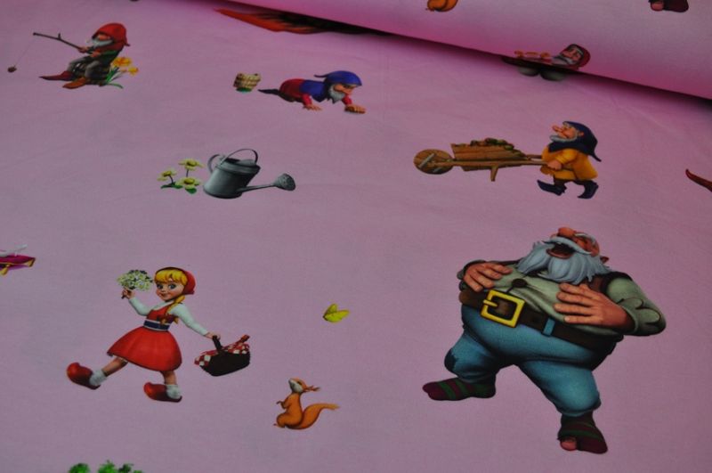 Jersey Efteling Märchenbaum Figuren rosa