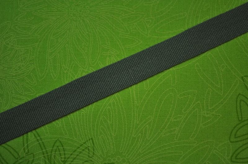 Baumwollband Uni Khaki