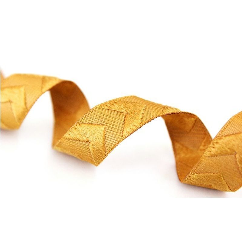 Webband Farbenmix Chevron Gold