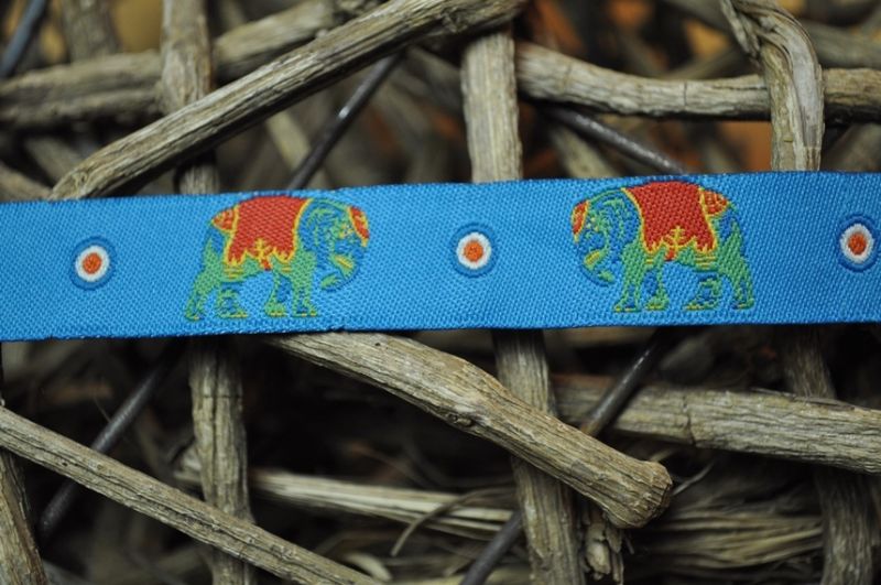 Webband Elefant Türkis