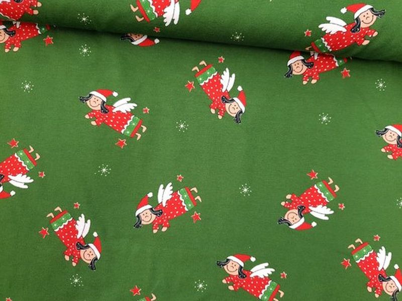 Jersey Weihnachten Engel grün