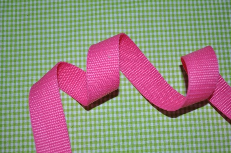 Gurtband 25 mm Rosa