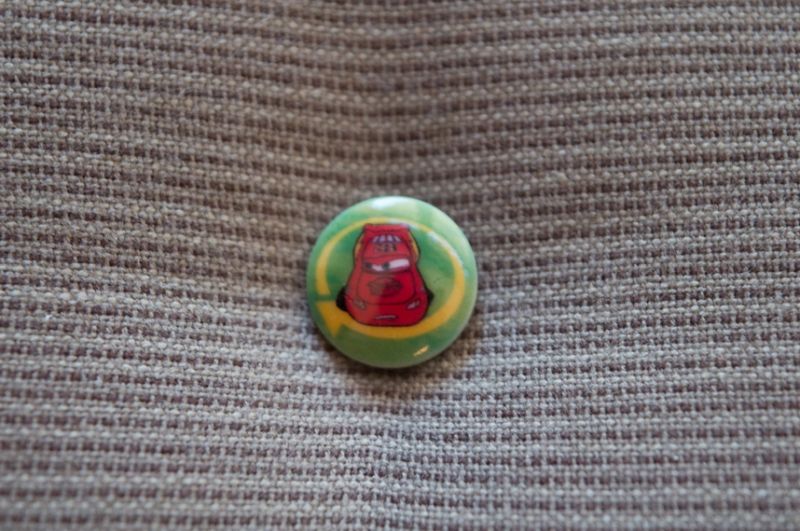 Disney Knopf 15mm 18 Cars grün