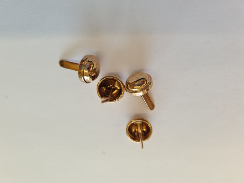 Bodennägel/Taschenfüsse Metall 10mm gold 2