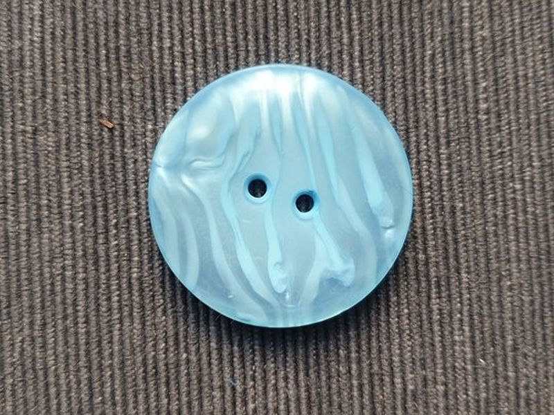 Knopf pearl groß aqua