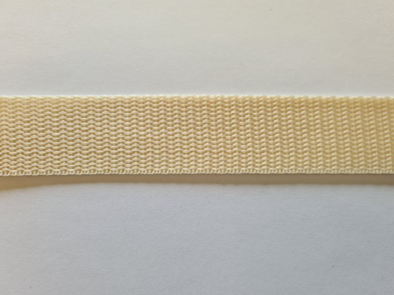 Gurtband 2mm Dick 25mm breit Beige