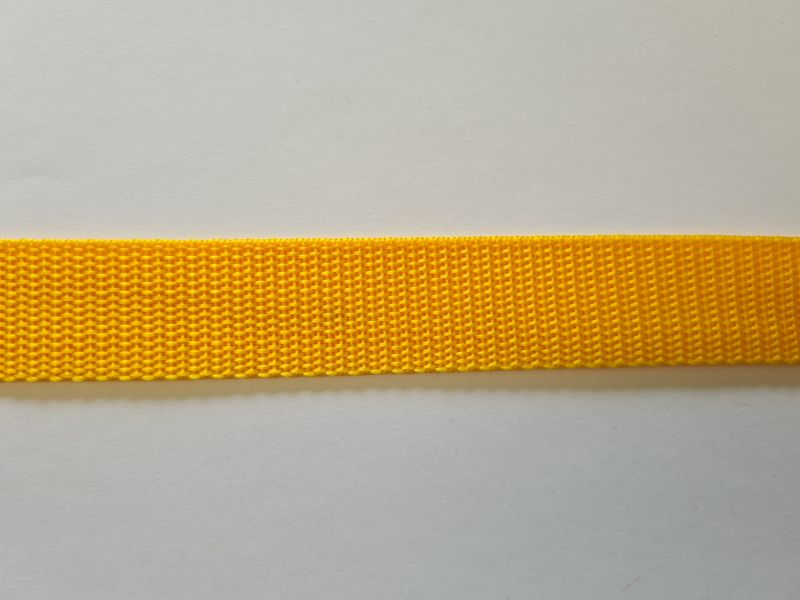 Gurtband 2mm Dick 25mm breit Sonnengelb