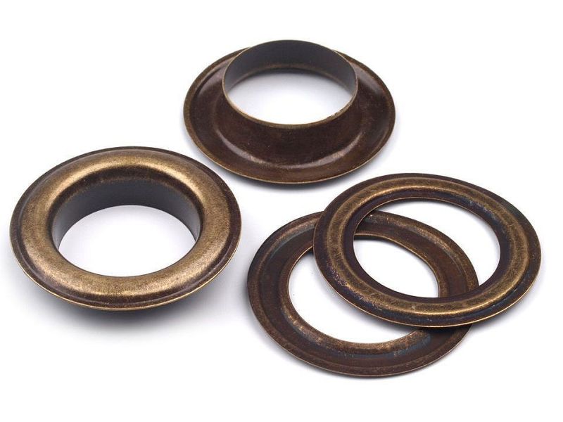 Ösen für Presse 10stk 22mm Bronze 1