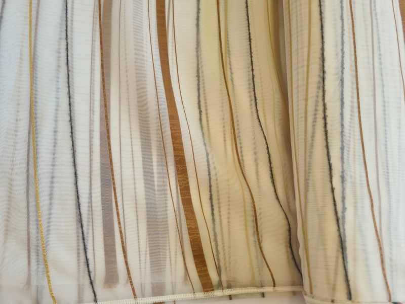 Polyster Gardine 7 Streifen mit Gewicht 250 cm breit