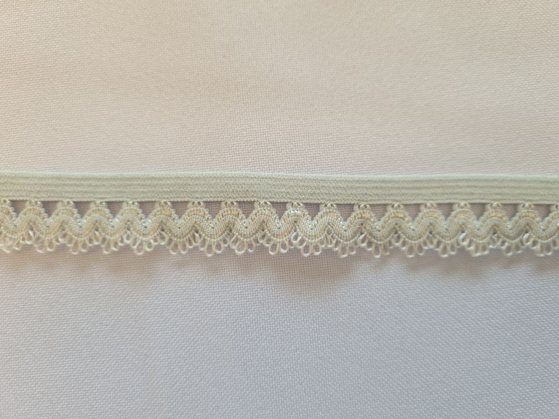 Unterwäschengummi/Rüschengummi 15mm Hellgrau