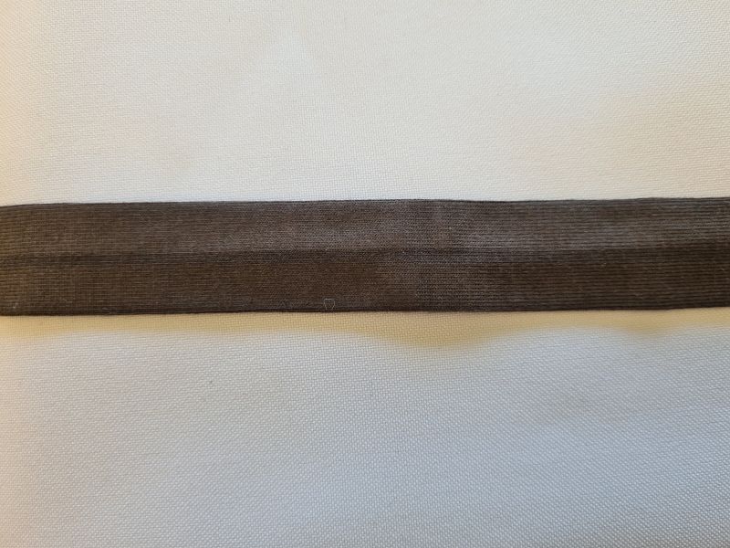 Jersey Schrägband 20 mm Dunkelbraun