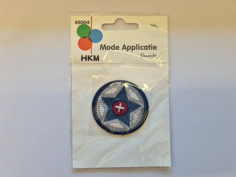 Applikation/Bügelbild HKM Kreis Stern Kreuz