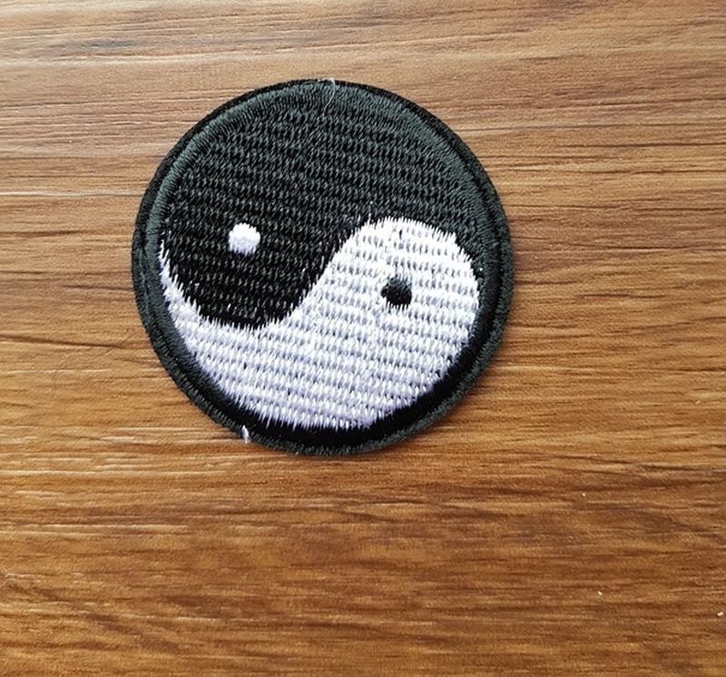 Applikation/Bügelbild Ying-Yang
