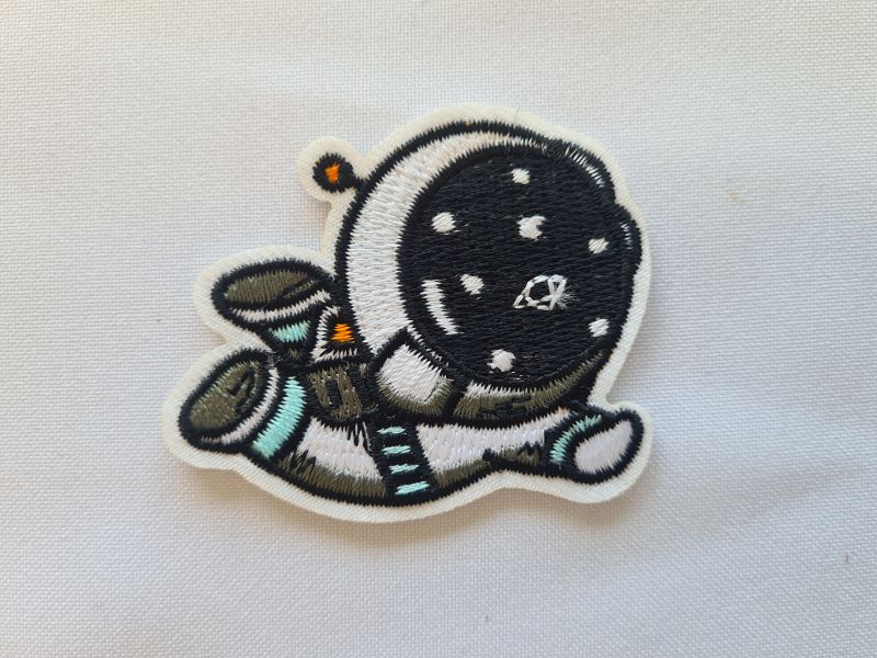 Applikation/Bügelbild Astronaut liegend