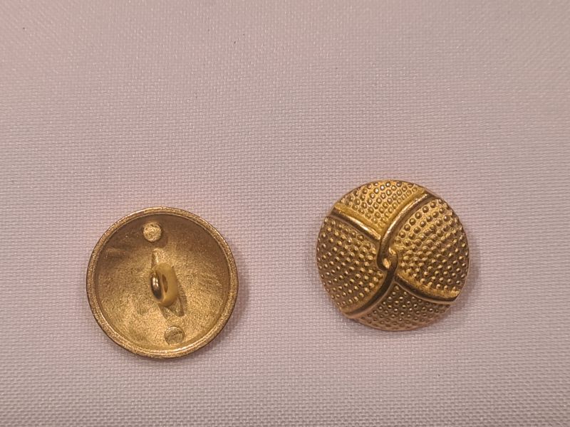 Knopf 20mm Öse Metall Rund mit Doppel-D Gold
