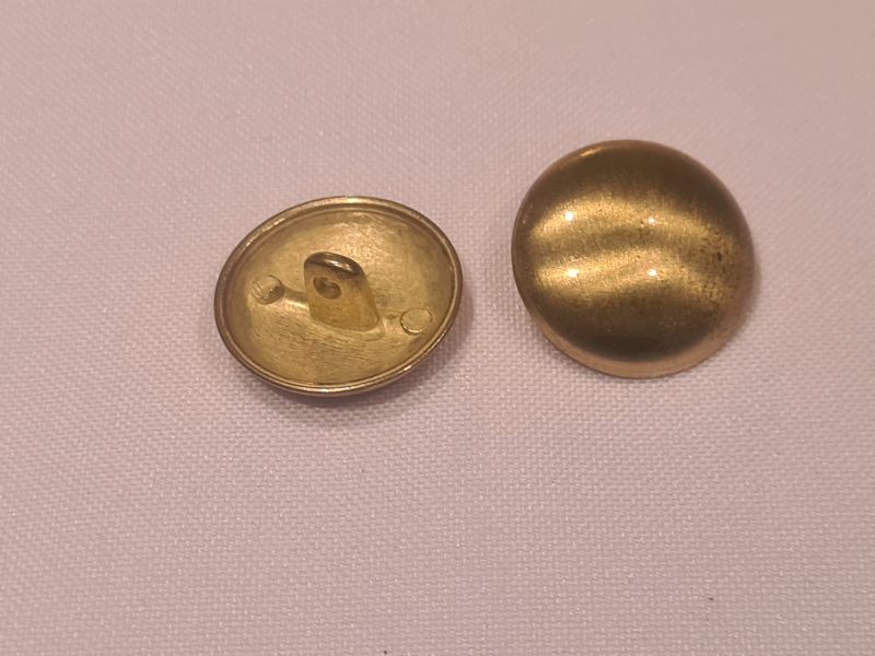 Knopf 20mm Öse Metall Uniform Altgold