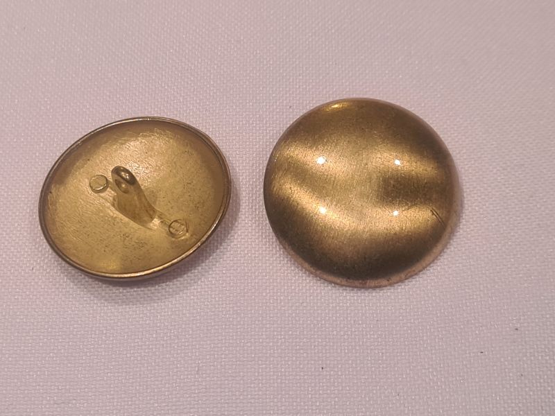 Knopf 25mm Öse Metall Uniform Altgold