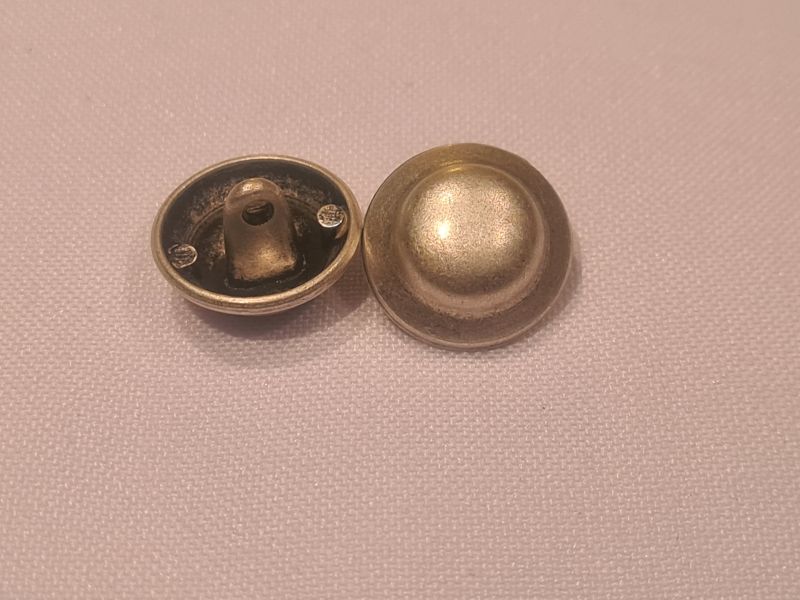 Knopf 15mm Öse Metall Ufo Silber Matt