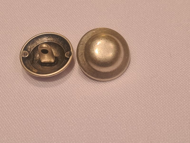 Knopf 18mm Öse Metall Ufo Silber Matt