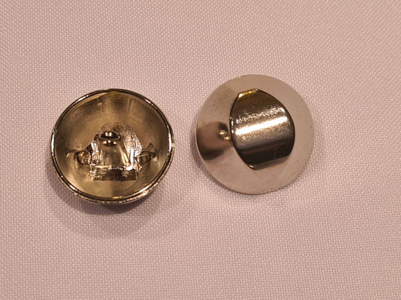 Knopf 23mm Öse Tracht Kuppel Silber