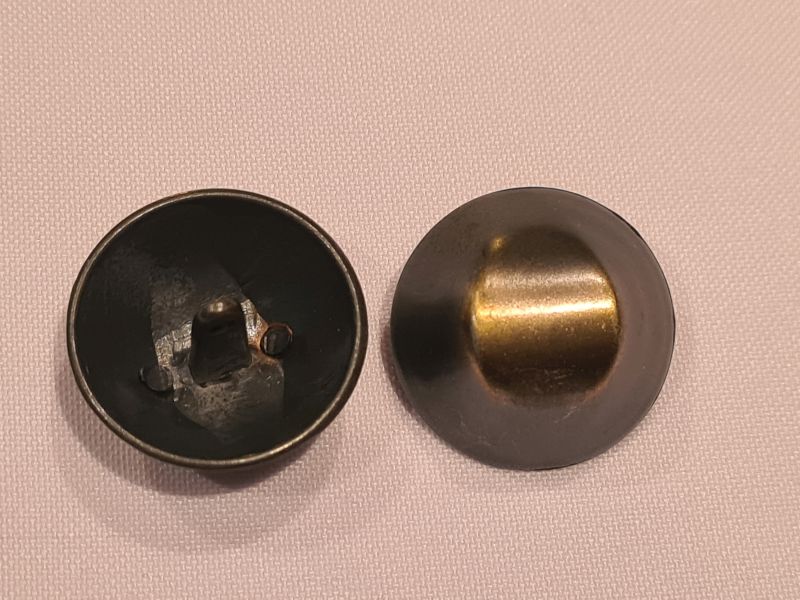 Knopf 25mm Öse Tracht Kuppel Hematit